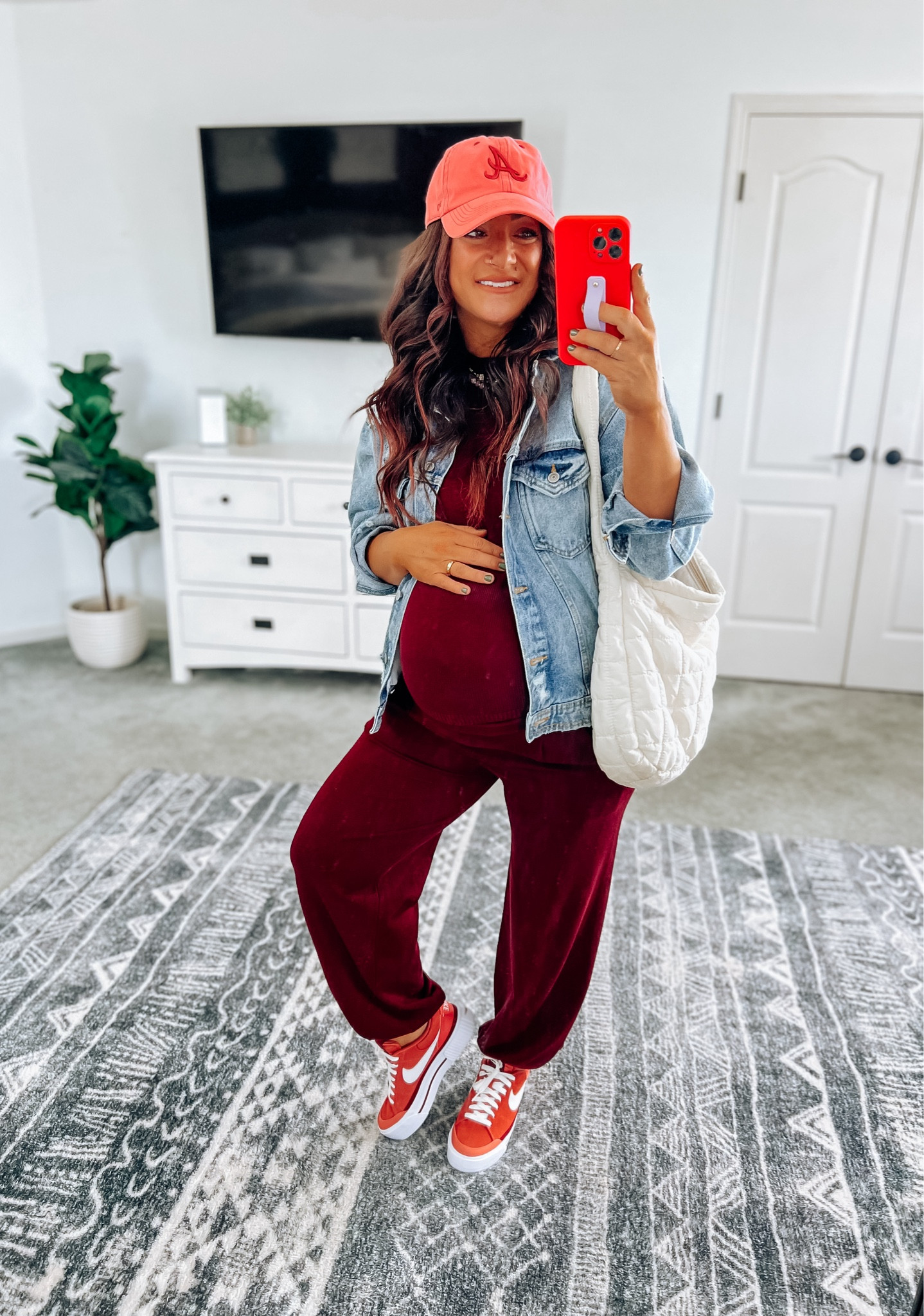 One of my favorite sets!! Soft and stretchy making it a great (non) maternity option! Makes for a great fall outfit and perfect for travel too 👌 

#LTKTravel #LTKStyleTip #LTKBump