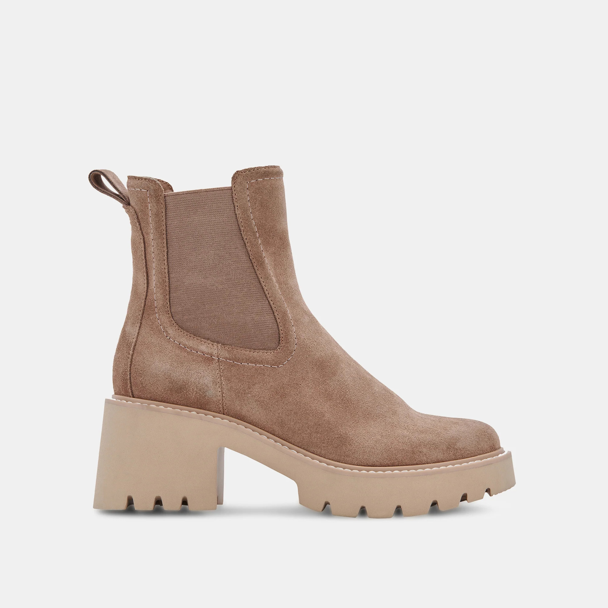 Hawk H20 Wide Booties Mushroom Suede | DolceVita.com