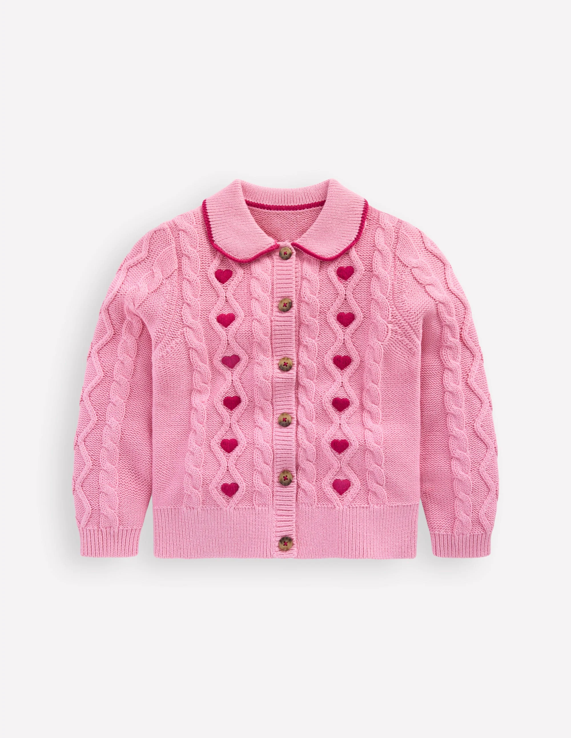 Cable Knitted Jacket-Formica Pink | Boden (US)