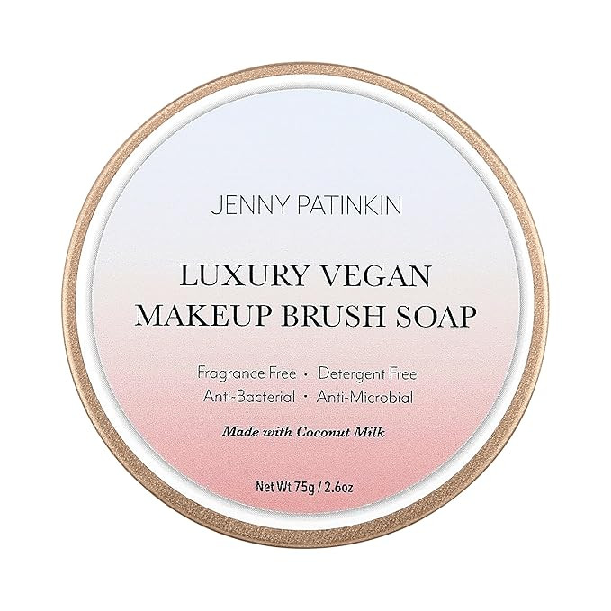 Jenny Patinkin Makeup Brush Cleaner Soap, Luxury Vegan Makeup Brush Soap, For All Brush Types –... | Amazon (US)