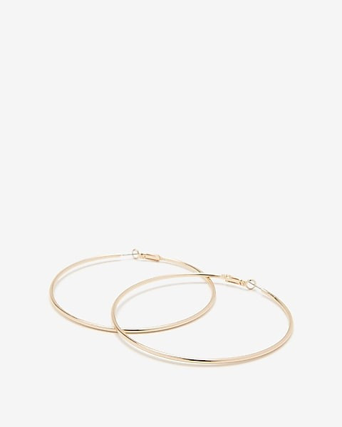 Large Metal Hoop Earrings | Express