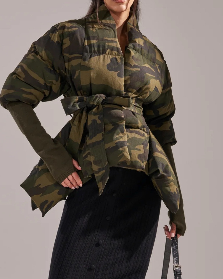 Asymmetrical camo puffer

#LTKPlusSize #LTKSaleAlert #LTKActive