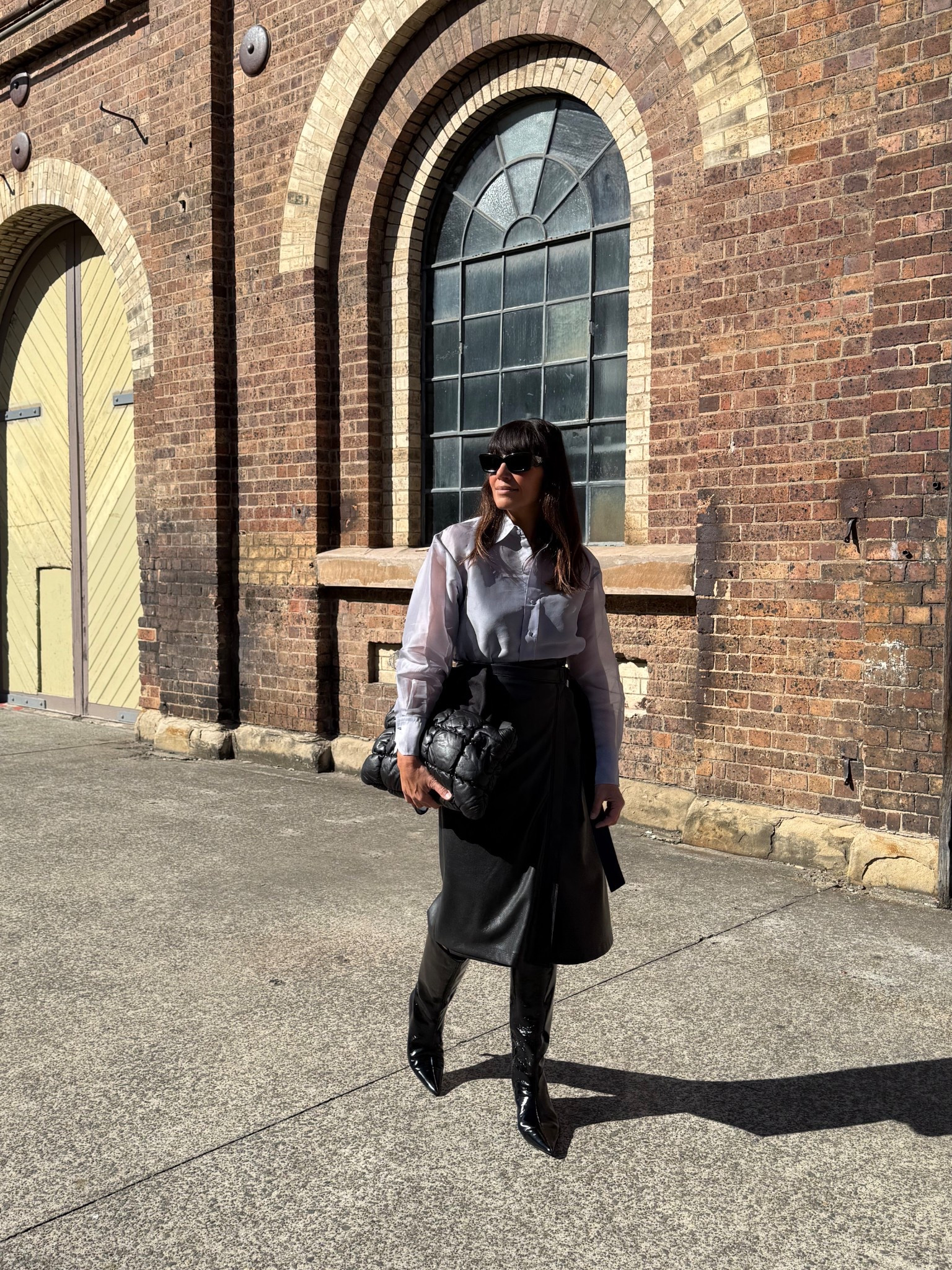 Sheer and leather is a good combo for winter. I’m wearing BOSS but these styles are similar 

#LTKworkwear #LTKaustralia #LTKstyletip