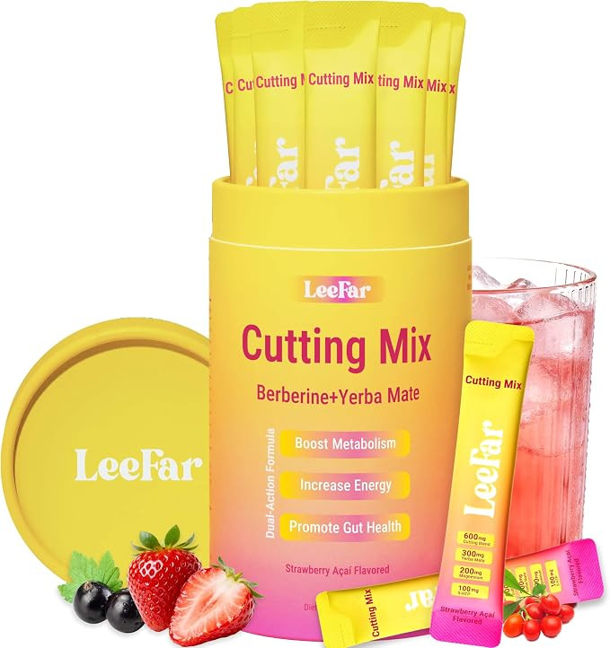 Cutting Drink Mix - Berberine, 5-HTP & Yerba Mate for Satiety Signaling, Metabolism & Gut Health ... | Amazon (US)