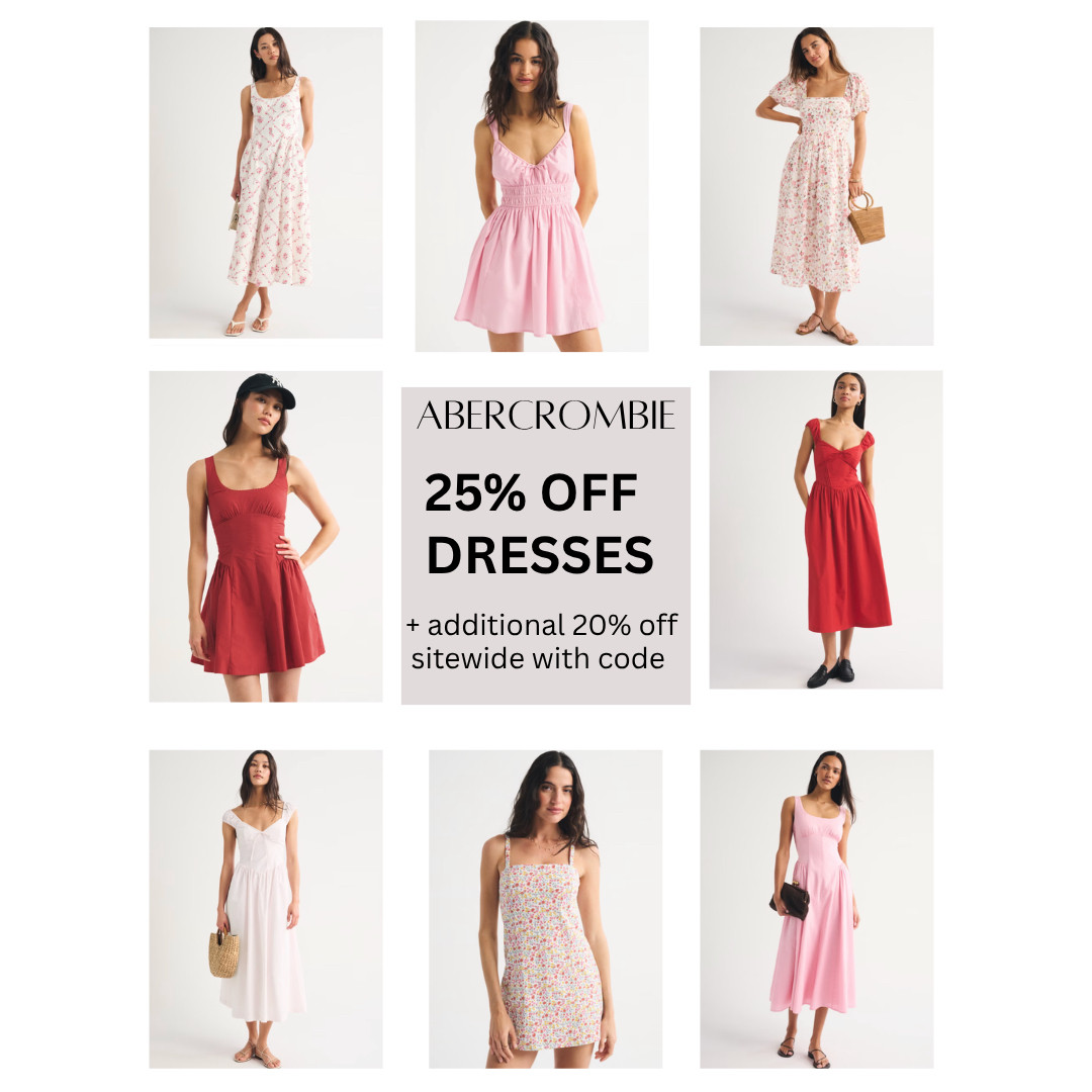 ABERCROMBIE SALE: 25% off dresses + additional 20% off sitewide with code AFLTK


Abercrombie code, sale, summer dress, summer outfit, euro travel outfit, vacation outfits beach, Italy outfit, European trip, Spain trip

#LTKSaleAlert #LTKTravel #LTKootd