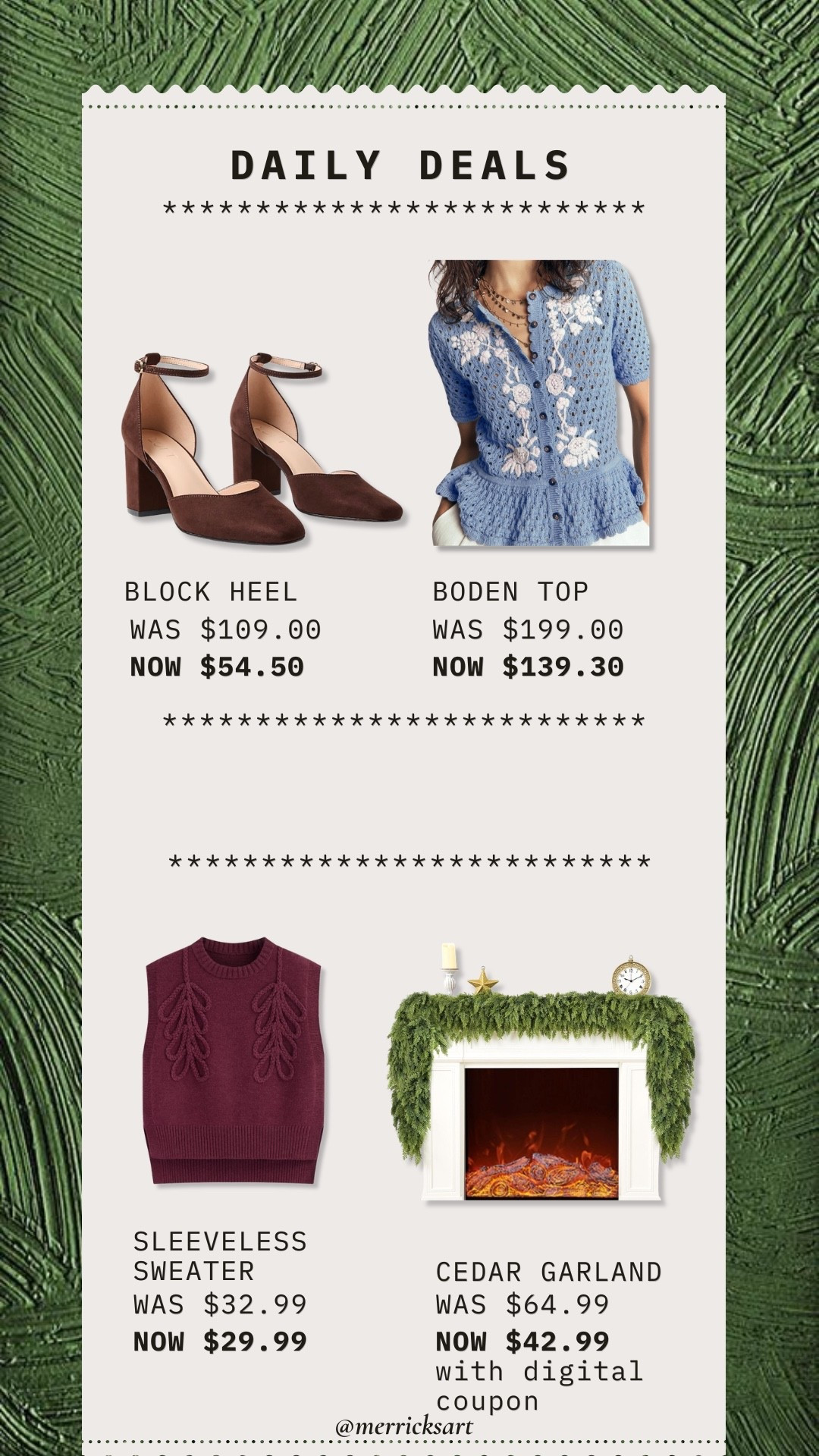 Daily deals! These amazing block heels for fall, the prettiest pointelle sweater, the perfect fall sleeveless sweater, and this amazing cedar-like garland! ♥️

#LTKSeasonal #LTKSaleAlert