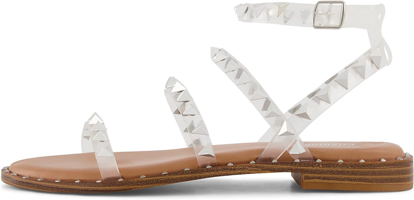 Cushionaire Women's Triana Studded Ankle strap sandal with Memory Foam | Amazon (US)