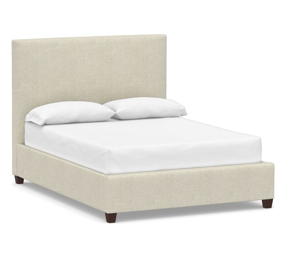 Raleigh Square Upholstered Tall Bed | Pottery Barn (US)