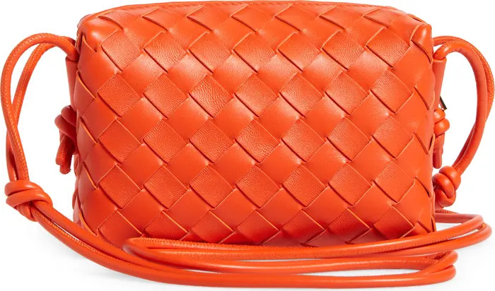 Mini Intrecciato Leather Crossbody Bag | Nordstrom