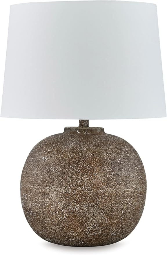 Signature Design by Ashley Neavesboro Transitional Metal Table Lamp with 3-Way Switch, Dark Brown... | Amazon (US)