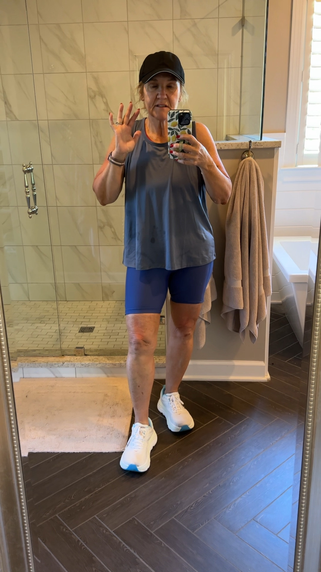 Athletic sale with 40% off tanks, T-shirts, and shorts I’m linking my favorites here. This is a huge deal. Performance activewear makes a difference in your active lifestyle. T-shirt is very breezy and roomy. I am in a large shorts. I’m in a medium and they’re a nice compression really feel good in them.
The momentum T-shirts I’m linking come in a tank a short sleeve and a long sleeve. I prefer to size up one of these as well.

My Hokas are pictured in black, but there’s four colors available. I want this white rose gold color. 

Bamba socks are my favorite the only socks that I really like to wear and linking my favorite Lululemon jag bra.

#LTKActive #LTKFindsUnder100 #LTKOver40