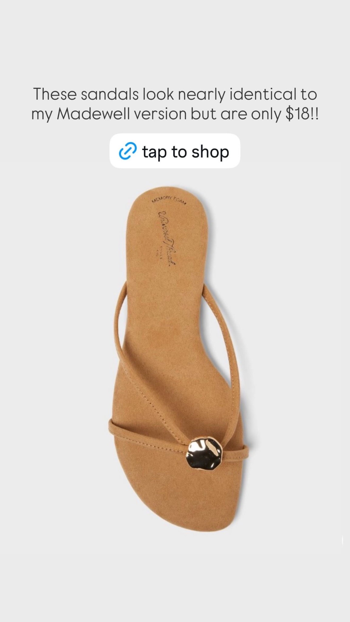 These sandals looks almost identical to my Madewell version but they’re Target and on sale right now for $18!!

#LTKootd #LTKSeasonal #LTKSaleAlert