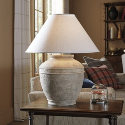Lorenzo Terracotta Lamp Base and Shade