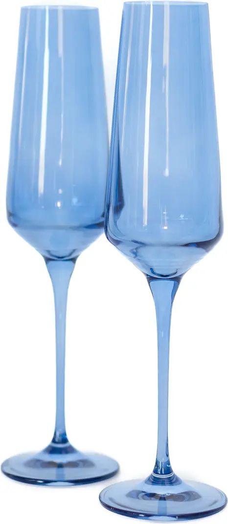 Estelle Colored Glass Set of 2 Champagne Glasses | Nordstrom | Nordstrom