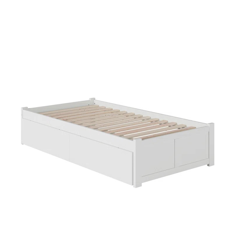 Concorde Solid Wood Storage Platform Bed with Footboard and Under Bed Drawers | Wayfair North America