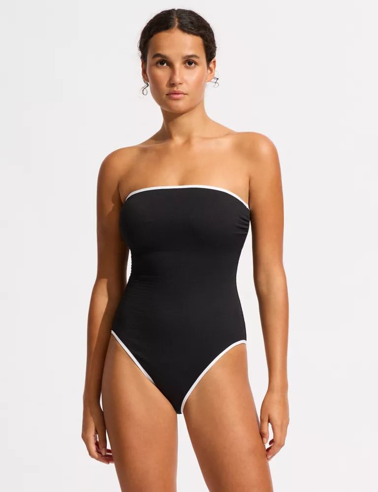 Textured Padded Bandeau Swimsuit | Marks & Spencer (UK)