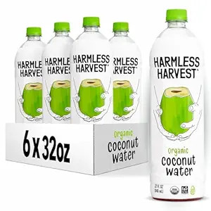 Harmless Harvest Coconut Water Organic Drink 32 Fl Oz - Natural Electrolyte Hydration, No Sugar A... | Amazon (US)