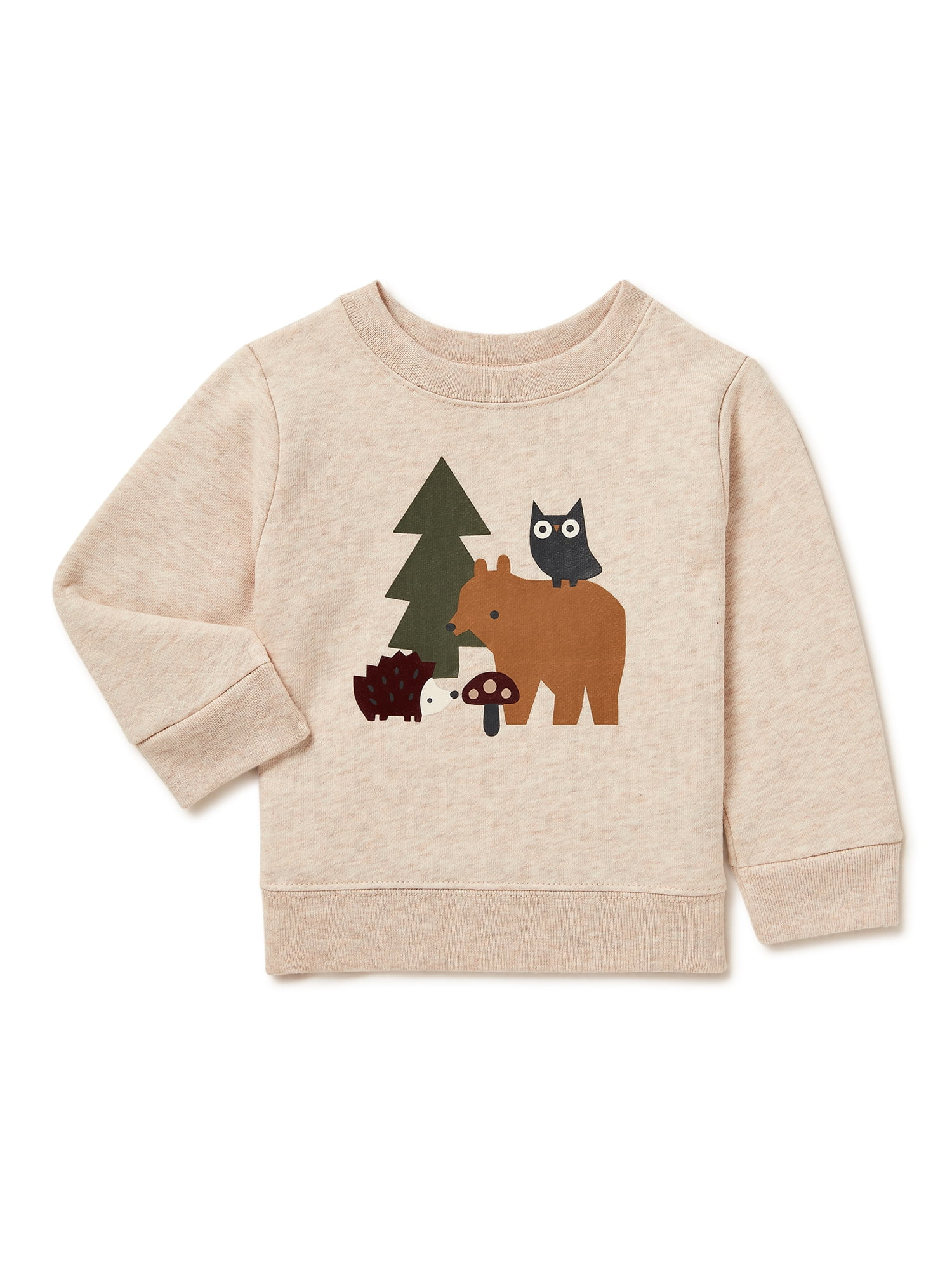 Garanimals Baby Boys Graphic Fleece Sweatshirt, Sizes 6 Months-24 Months - Walmart.com | Walmart (US)