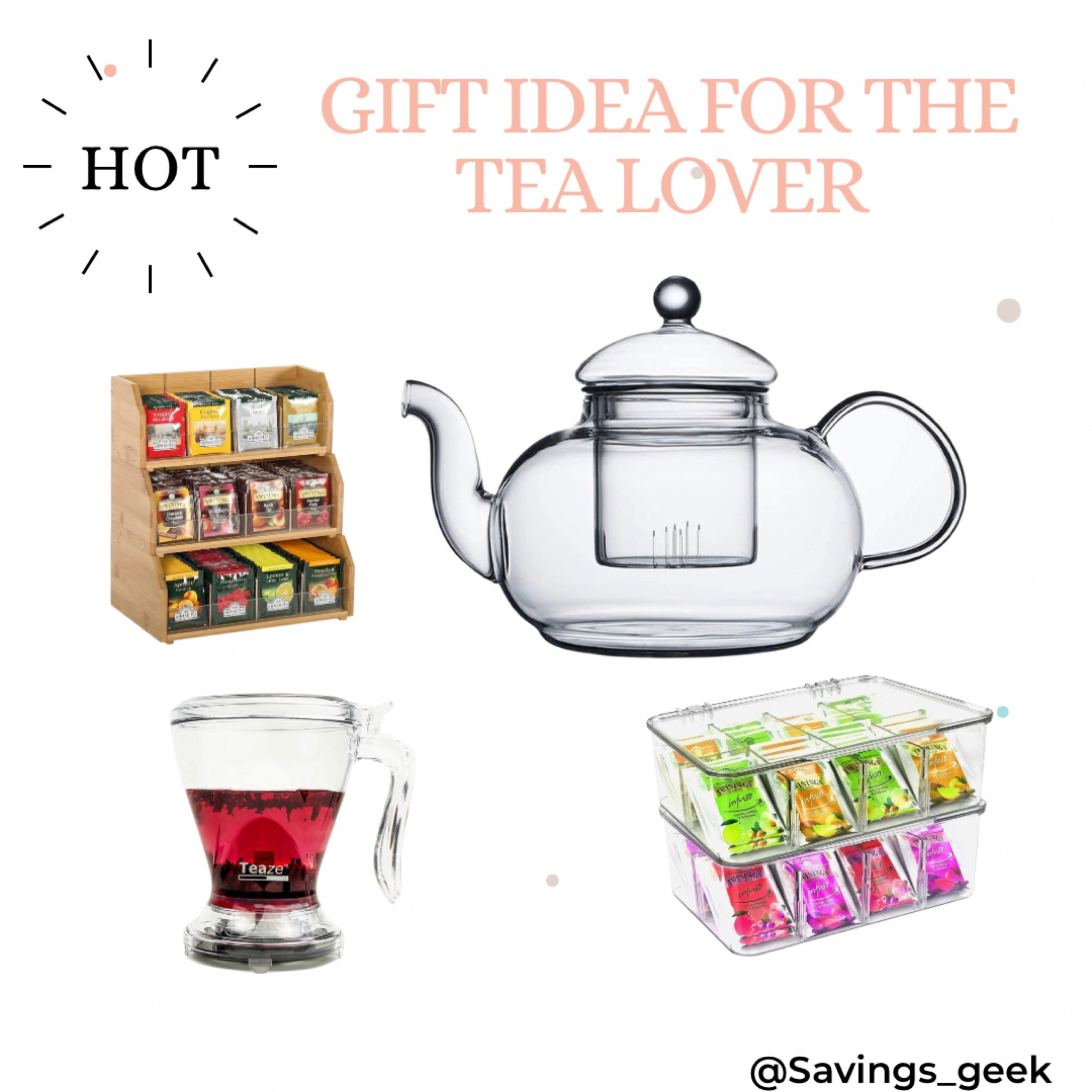 Gift ideas for the tea lover 

Ad ✨Link is in my bio to LTK

#tea #teapot #gift #savings_geek #walmartdeals #amazonfinds #dealoftheday #amazonmusthave #shopwithme #blackfriday #holidayshopping #onsale #deals  #onlineshopping #savemoney 

#LTKhome #LTKHoliday #LTKGiftGuide
