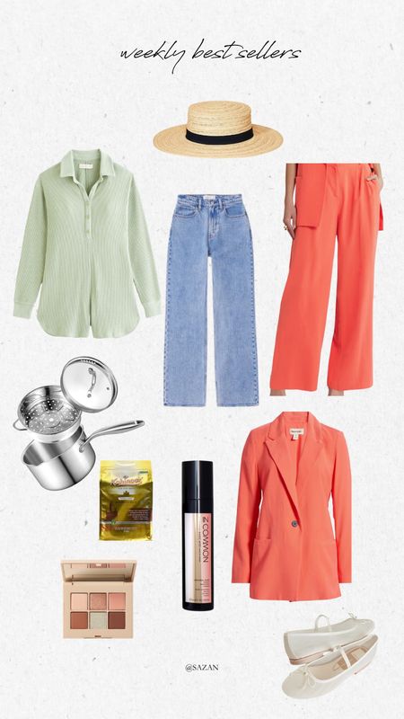 Weekly bestsellers in beauty, fashion, and home 💯 #jeans #hair #spring #romper #cooking 

#LTKbeauty #LTKstyletip #LTKhome