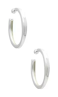 Jenny Bird Slim Doune Hoops in Silver from Revolve.com | Revolve Clothing (Global)