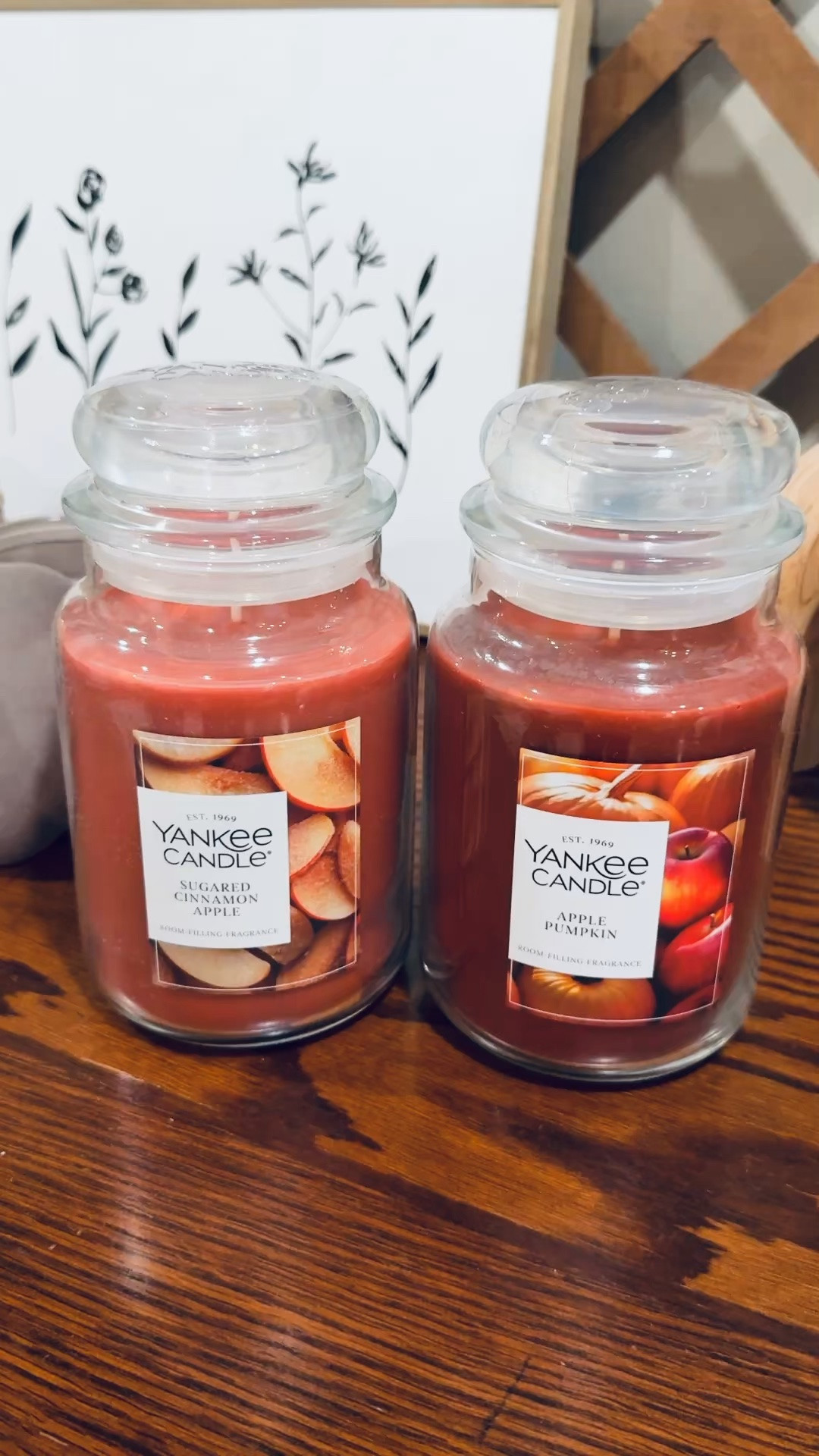 Restocking some of my fav fall scented Yankee candles.