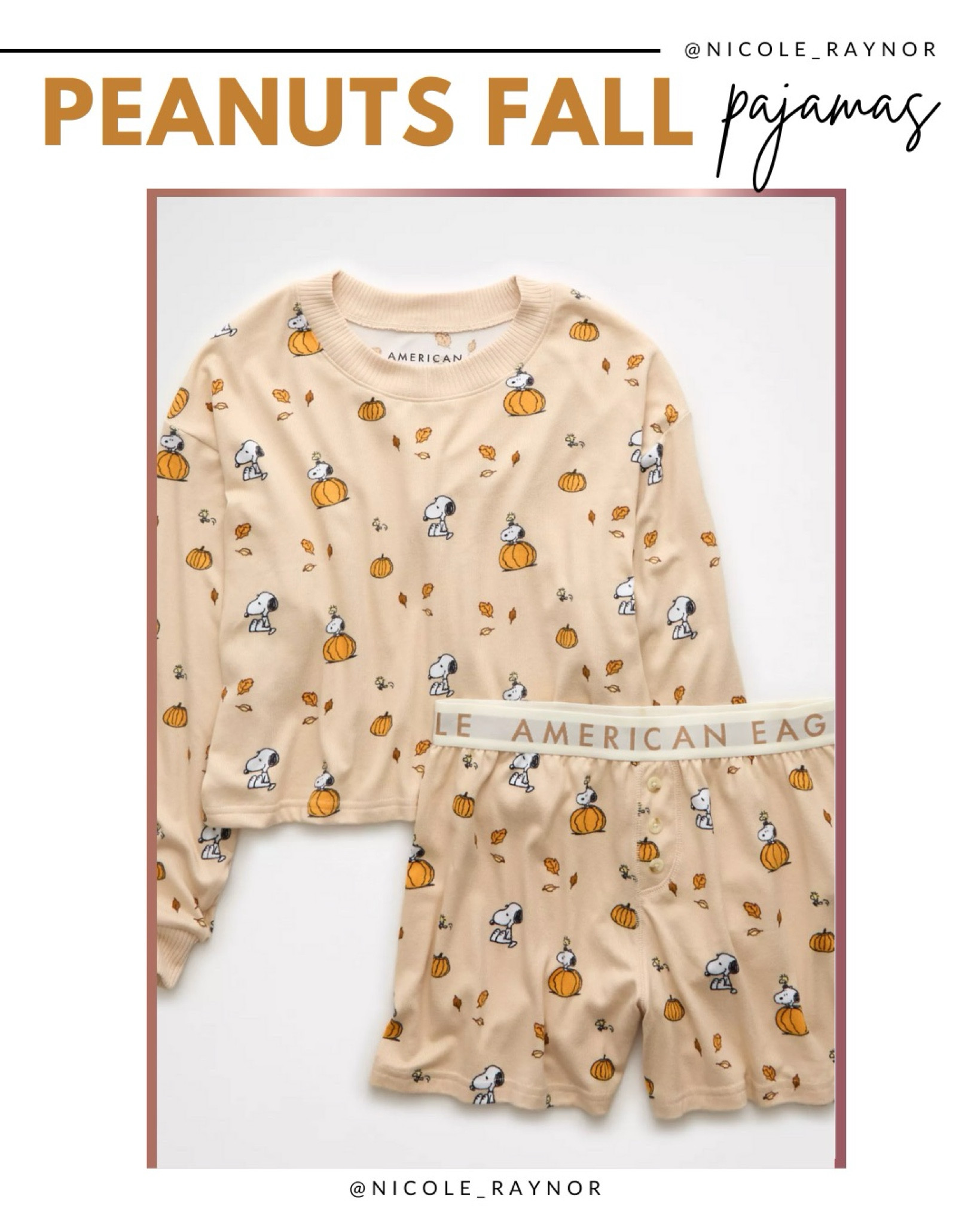 BACK IN STOCK!! Peanuts fall pajama set 🎃🍂 

#LTKHalloween #LTKFindsUnder50 #LTKSeasonal