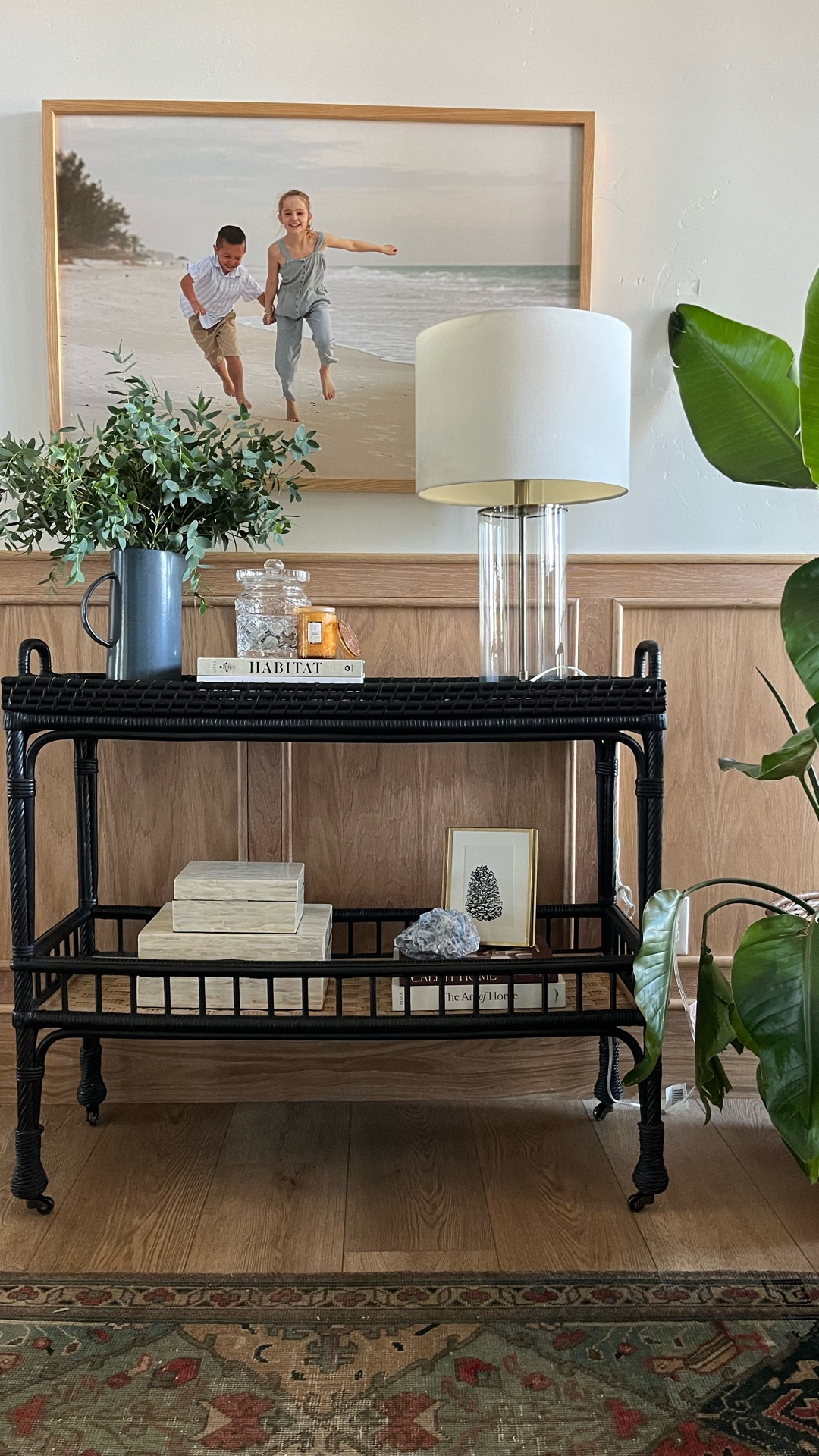 If it’s a little too soon for Fall decor BUT you want to start transitioning your home decor a bit, here are a few easy ways to welcome late summer into your entryway decor:

- a pretty pitcher with fresh eucalyptus sprigs
- stacked coffee table books with warmer toned covers
- a pretty crystal candy dish with seasonal sweets
- stacking storage boxes (lots on sale right now!)
- a pretty dish for keys and other entryway essentials

I also linked a few versions of this lamp look - there are a few on sale right now!

#entrytable #homedexor #wayfair



#LTKSeasonal #LTKSaleAlert #LTKHome