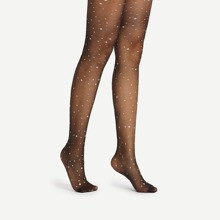 Star Pattern Sheer Mesh Pantyhose Stockings | SHEIN