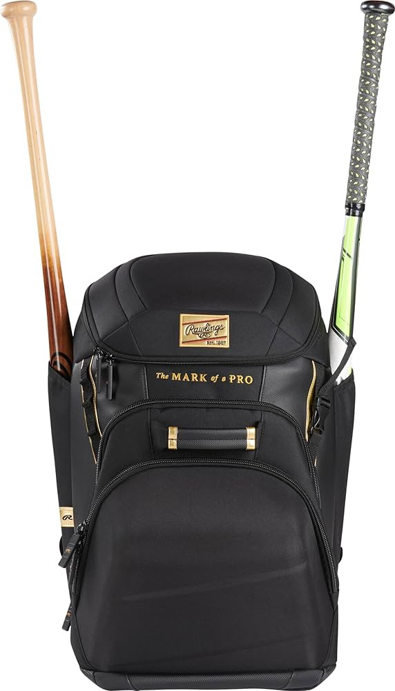 Rawlings Gold Collection Backpack Equipment Bag | Baseball/Softball | Multiple Styles | Amazon (US)