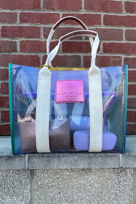Clear metallic Kurt Geiger Tote Bag
For the gym, travel, pool or beach 

#LTKActive #LTKTravel #LTKItBag