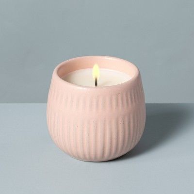 4.2oz Citrus Grove Textured Ceramic Seasonal Candle - Hearth & Hand™ with Magnolia | Target