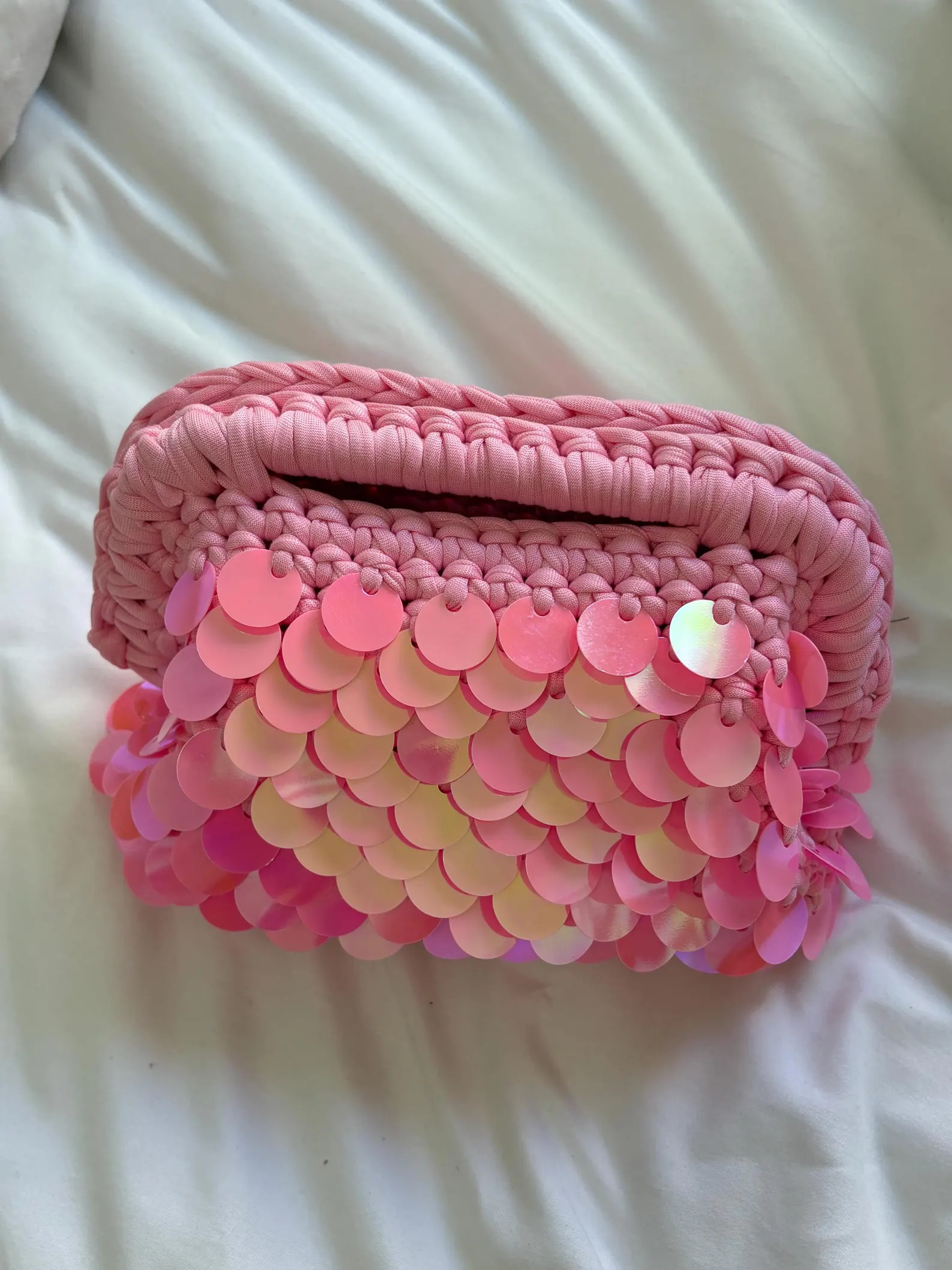 Caroline Clutch - Handmade Crochet Sequin Clutch Purse | Etsy (US)