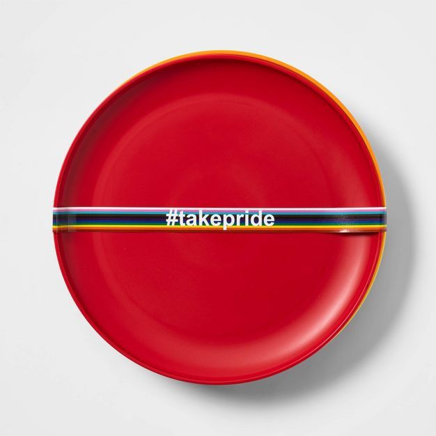 6pc Rainbow Dining Plate Set Multicolor - Pride | Target