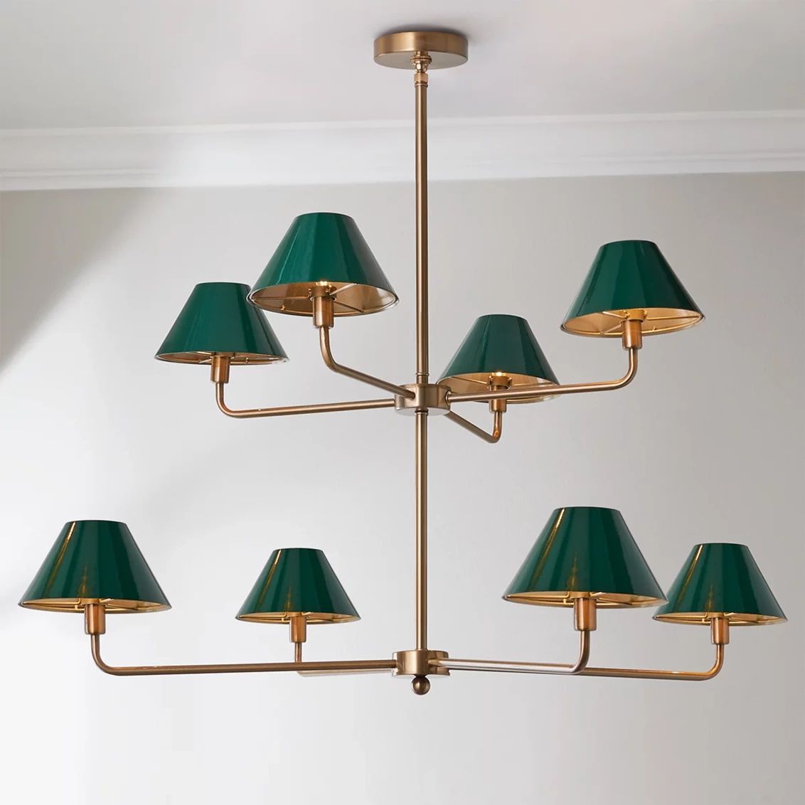 Chris Loves Julia Edie Two-Tier Chandelier - 8 Light | Shades of Light