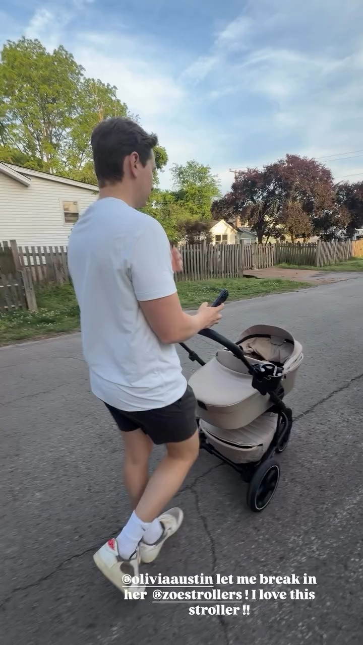 I got to break in the Zoe stroller and we LOVE it! Comes in black and sea green too.

#LTKTravel #LTKBaby