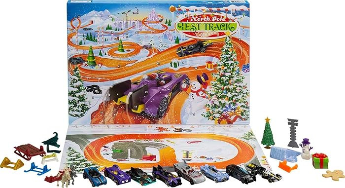 Hot Wheels 2021 Advent Calendar with 24 Surprises That Include 8 1:64 Scale Vehicles & Other Cool... | Amazon (US)