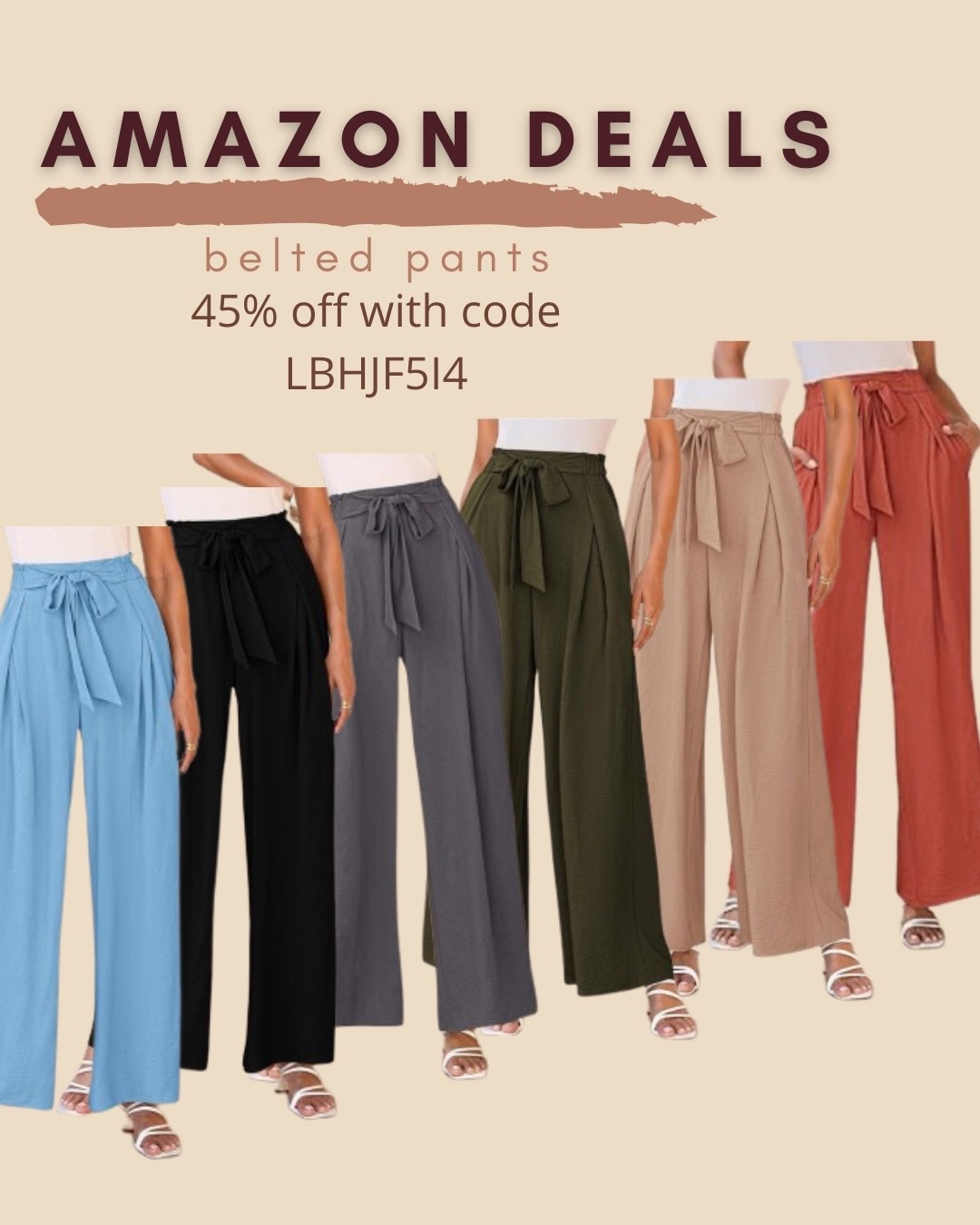$21 ends 5/24

Amazon fashion
Amazon deals
Belted pants
Wide leg pants
Trousers
Workwear

#LTKSaleAlert #LTKWorkwear