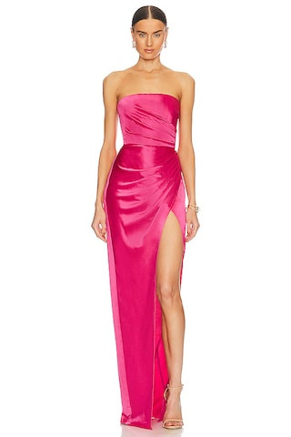 SAU LEE Priyanka Dress in Hot Pink from Revolve.com | Revolve Clothing (Global)