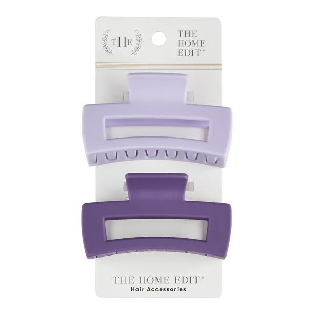 The Home Edit Claw Clips in Light and Dark Purple, 2ct - Walmart.com | Walmart (US)
