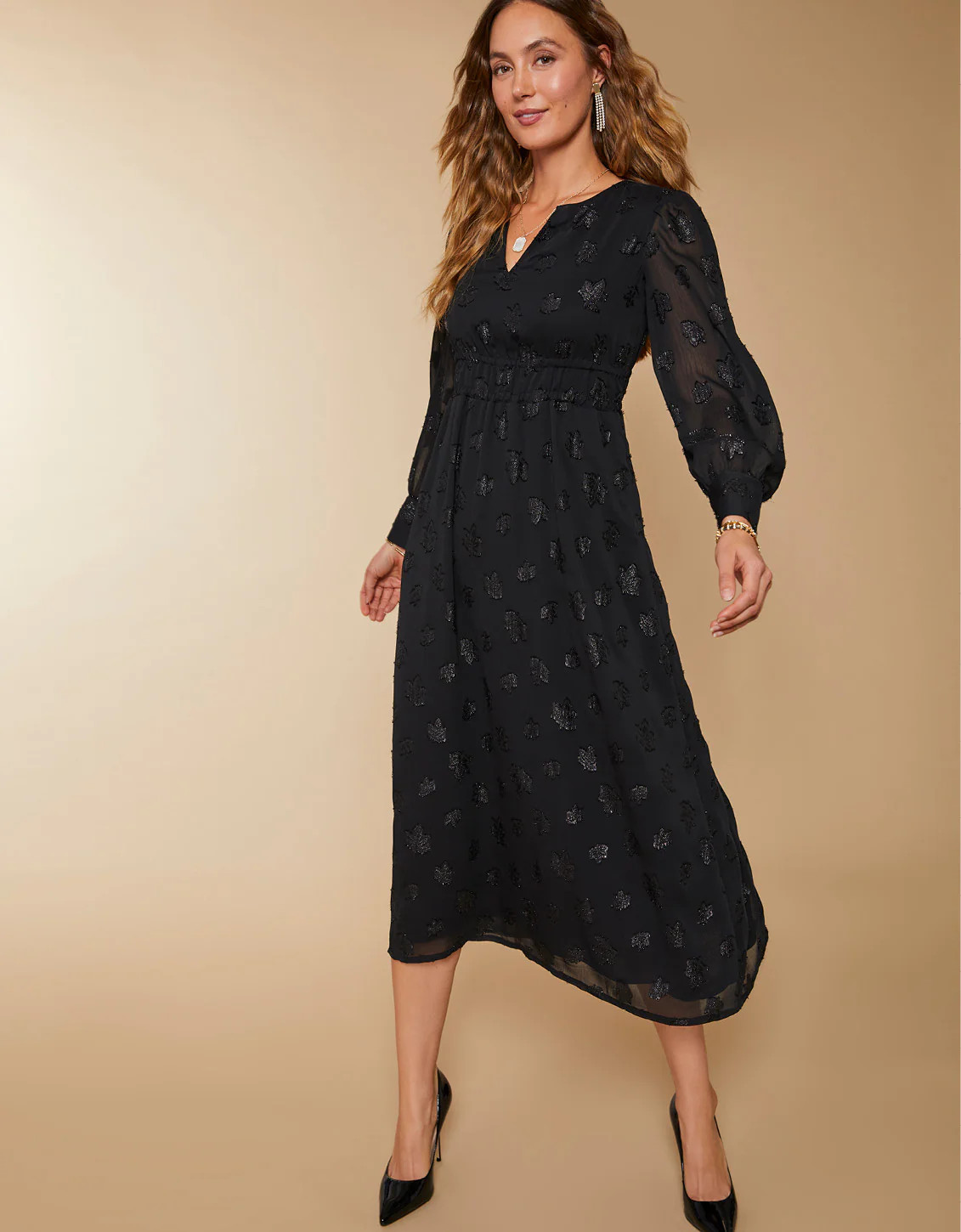 Elisha Midi Dress Black | Spartina 449