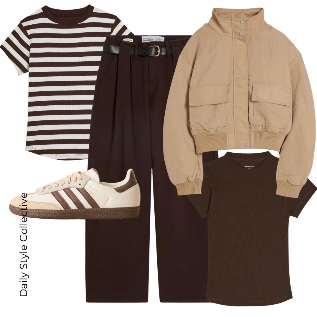 Brown outfit. Wide leg jeans with brown samba 🤎

#LTKworkwear #LTKstyletip #LTKspring