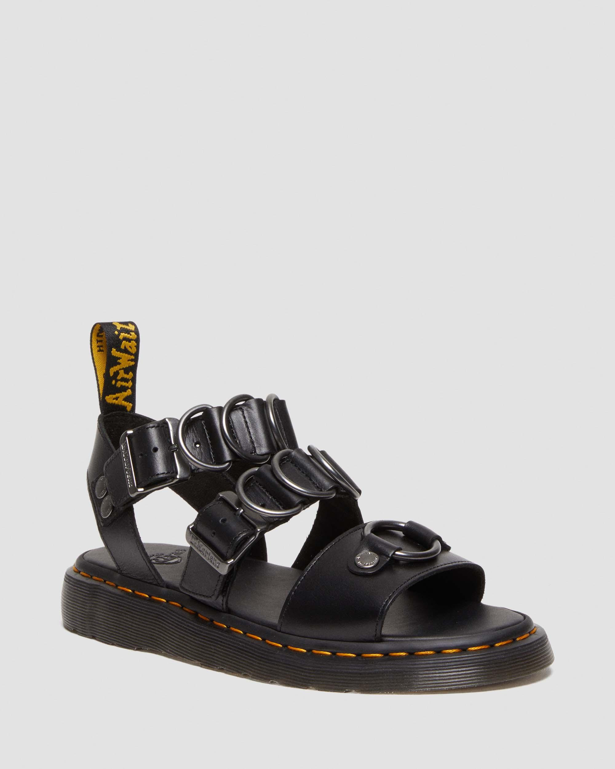 Gryphon Alternative Brando Leather Strap Sandals | Dr. Martens