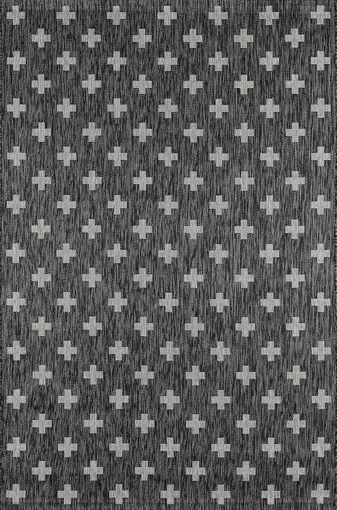 Novogratz by Momeni Villa Umbria Indoor Outdoor Rug, 7'10" x 10'10", Charcoal | Amazon (US)
