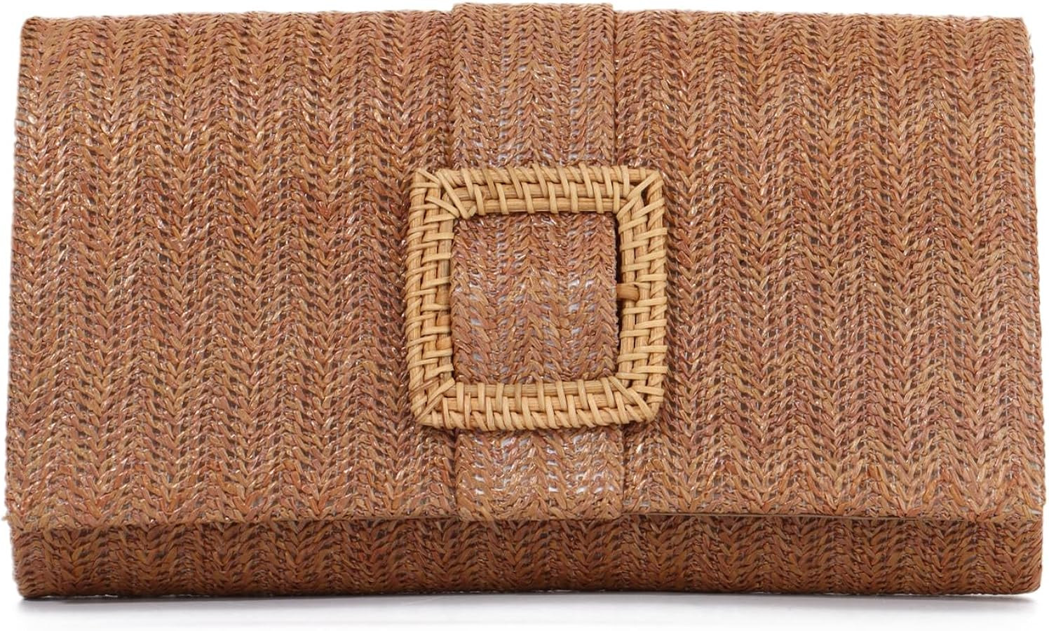 Straw Clutch Purse for Women Rattan Summer Evening Handbag Woven Beach Envelope Purse Raffia Hand... | Amazon (US)