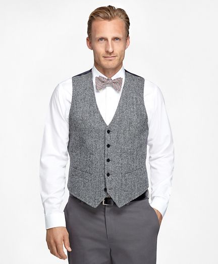 Harris Tweed Wool Vest | Brooks Brothers