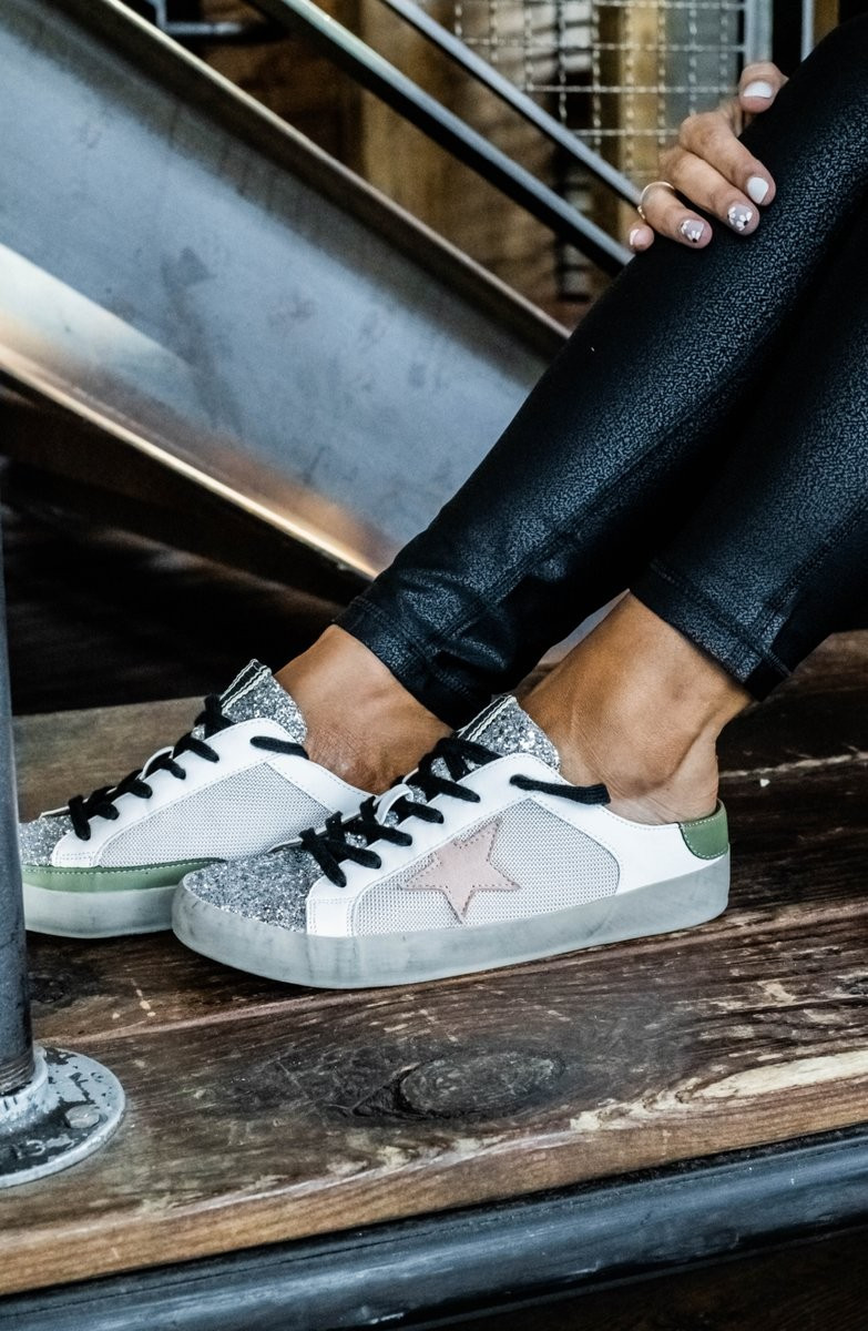 Polly Glitter Star Slip On Sneaker | Apricot Lane Boutique