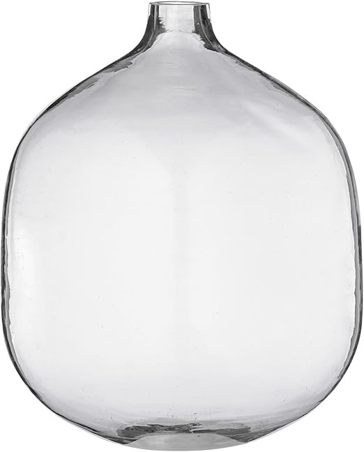 Bloomingville Stout Clear Glass Vase, 7" L x 7" W x 8.25" H | Amazon (US)