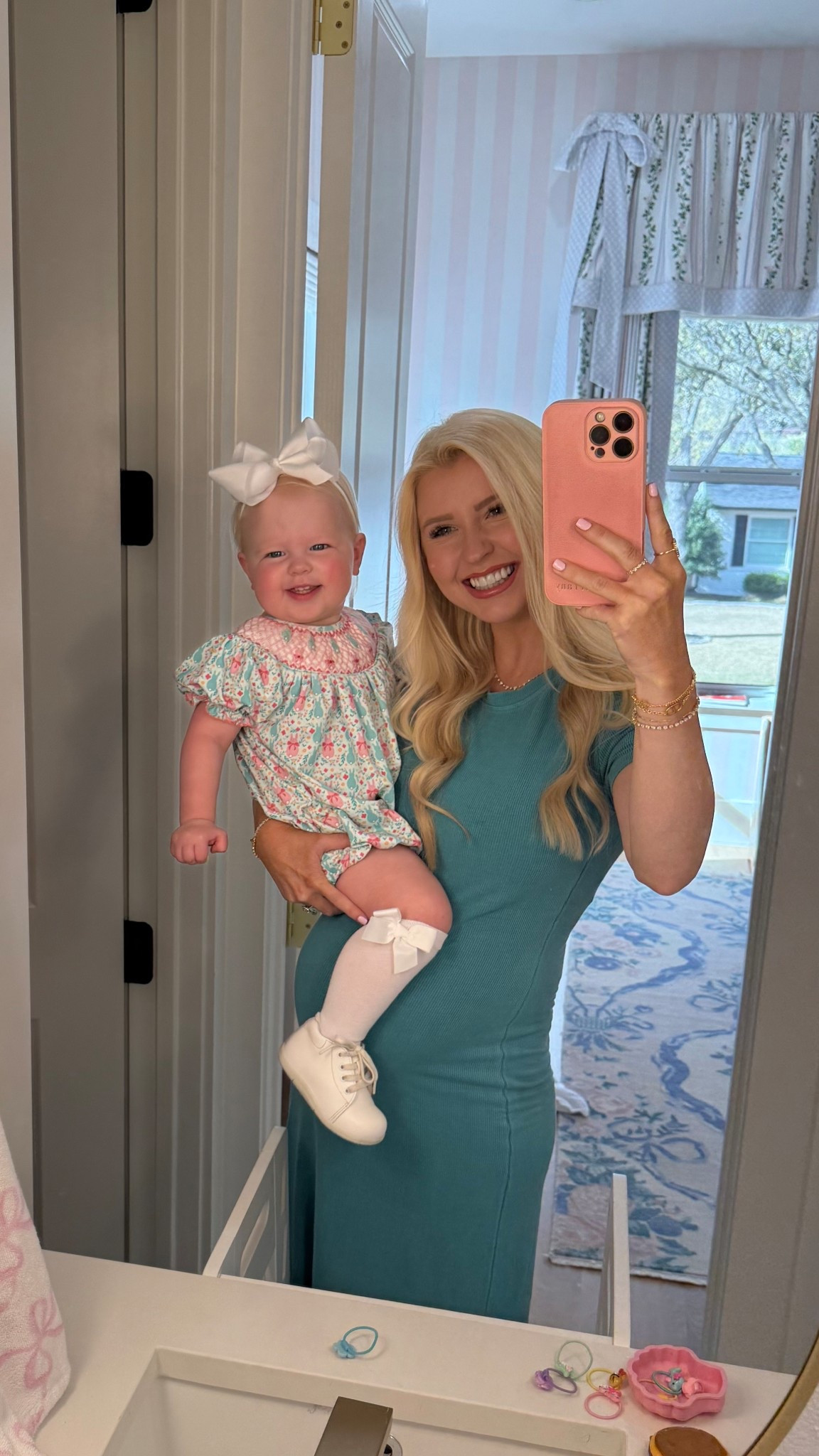 Spring vibes are in full bloom! Loving Lily's new bunny bubble dress paired with the cutest socks. 🌸🐰 Also sharing a peek of her nursery decor! 💕

#LTKSeasonal #LTKStyleTip #LTKBaby