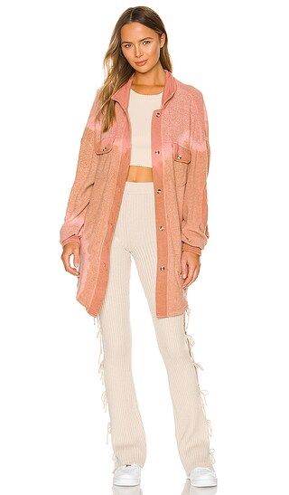 Inside Out Jacket in Brown & Pink | Revolve Clothing (Global)